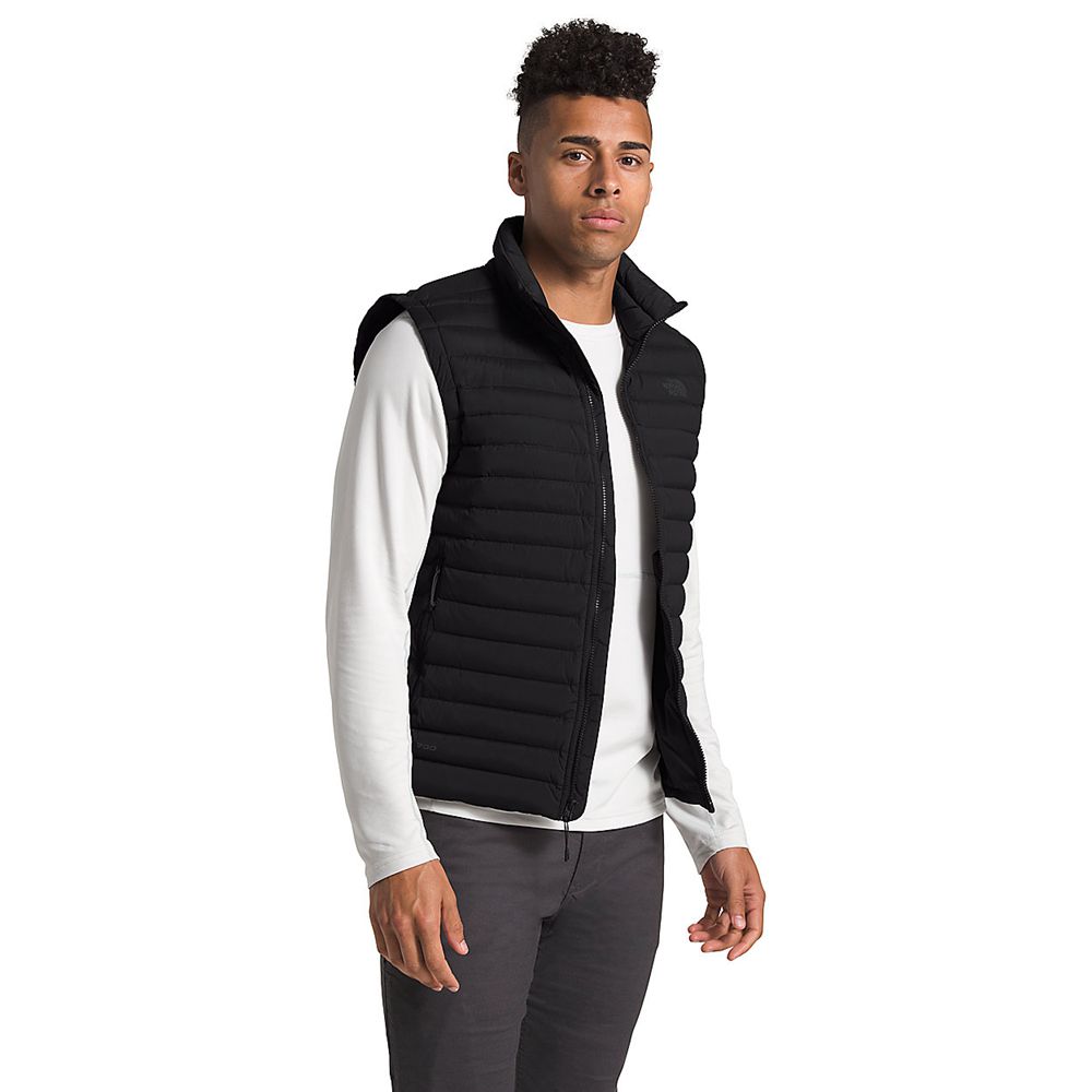 The North Face Vests Mens Australia - The North Face Stretch Black Packable/Stowable (SNR-341859)